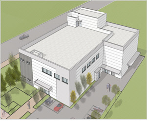 대구경북첨단의료복합단지 내에 건립되는 임상시험용 한약제제 생산시설 조감도<보건복지부 제공>